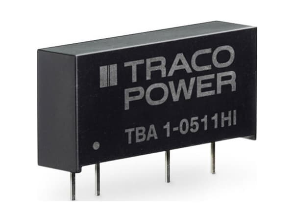 Traco Power TBA 1-2413HI, 6 mm, 10 mm, 19,5 mm, 2,3 g, 1 W, 21.6 - 26.4 V