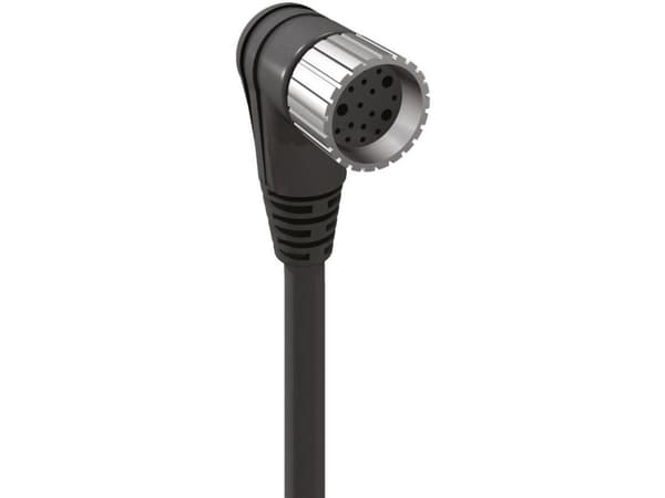 Lumberg Automation 60695 Sensor-, aktuator-stik, M23 Kobling, vinklet 20.00 m Pol-tal (RJ): 19 1 stk
