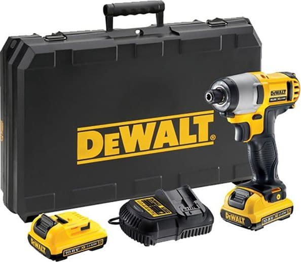 DeWALT DCF815D2-QW - Stötdrivare - sladdlös - 147 W - 1/4-tums hexuttag 6.35 mm - 107 N·m - 2 batterier - 10.8 V