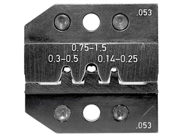 Rennsteig Werkzeuge 624 053 3 0 Krympeindsats Rullede forbindere 0.14 til 1.5 mm² Passer til mærke Rennsteig Werkzeuge PEW 12