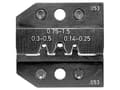 Miniatyrbilde 3 av 4: Rennsteig Werkzeuge 624 053 3 0 Krympeindsats Rullede forbindere 0.14 til 1.5 mm² Passer til mærke Rennsteig Werkzeuge PEW 12