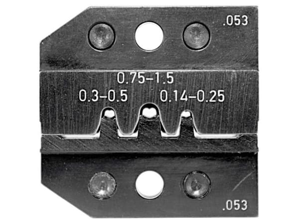 Rennsteig Werkzeuge 624 053 3 0 Krympeindsats Rullede forbindere 0.14 til 1.5 mm² Passer til mærke Rennsteig Werkzeuge PEW 12