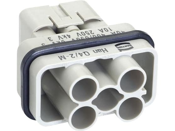 Harting 09 12 006 3141 Tilslutningsindsats Han® Q 4 + 2 + PE Crimp 1 stk