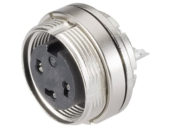 BINDER 09-0174-80-08, 5 A, 60 V, Honkoppling, Metallisk, IP67