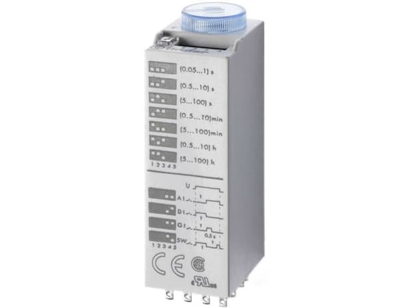 Finder 85.04.0.024.0000 Tidsrelä Multifunktionellt 24 V/DC, 24 V/AC 10 st Tidsintervall: 0,05 s - 100 h 4 x växling