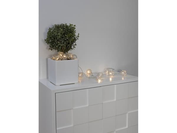 Konstsmide Lyssett 16 alunkuler, Dekorativ lyslenke, Flerfarget, Aluminium, Polyvinylklorid (PVC), IP20, Kule, 16 lampe(r)