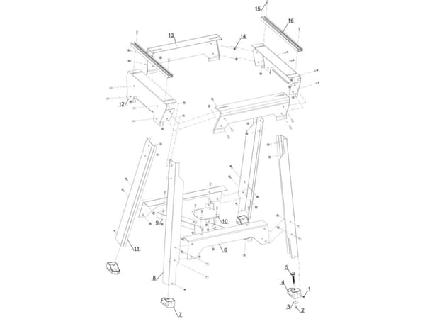 Einhell E-Stand, Aluminium, Sort, Rød, Rustfrit Stål, 44,5 cm, 41 cm, 81 cm