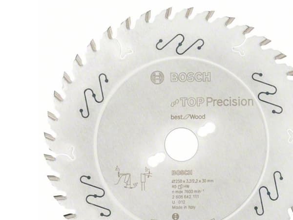 Bosch RUNDSAVKLINGE TOP PRECW 250X3,2X30MM 40T