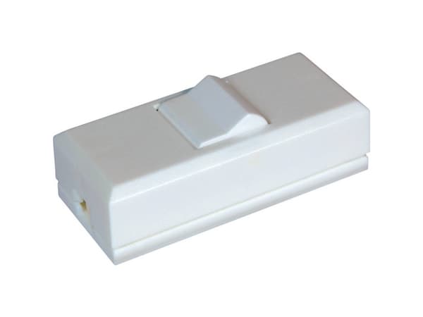 interBär 8075-008.01 Johtokytkin Valkoinen 1 x Off/On 2 A 1 kpl 1 kpl