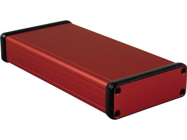 Hammond Electronics 1455J1601RD Profiilikaappi 160 x 78 x 27 Alumiini Rød 1 stk 1 stk