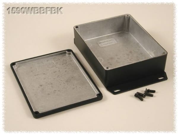 Hammond Electronics 1590WBBSFBK Yleiskaappi 120 x 94 x 42 Alumiini Musta 1 kpl 1 kpl