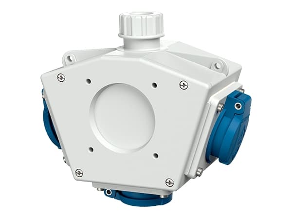 MENNEKES 92798, Typ F, Skruvar, Blå, Vit, Plast, IP44, 230 V