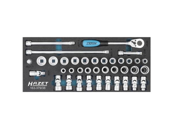Hazet Yläavainsarja Metrinen 3/8 (10 mm) 38 osaa 163-379/38