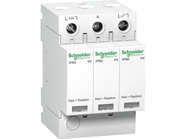 Schneider Electric PV-yleisvirtasuoja iPRD-DC40r-T2-3-1000 3-napainen Type2/C 65 kA kosketuksella A9L40281