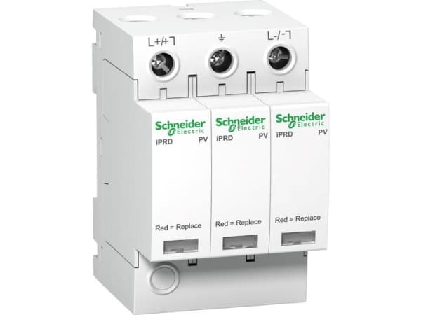 Schneider Electric PV-yleisvirtasuoja iPRD-DC40r-T2-3-1000 3-napainen Type2/C 65 kA kosketuksella A9L40281