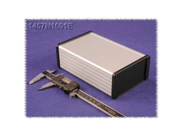 Hammond Electronics 1457N1602EBK Yleiskaappi 120 x 104 x 55 Alumiini Musta 1 kpl 1 kpl
