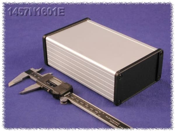 Hammond Electronics 1457N1602EBK Yleiskaappi 120 x 104 x 55 Alumiini Musta 1 kpl 1 kpl