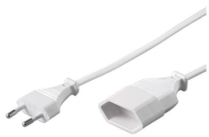 Goobay 51356, 2 m, Strømplugg type C, Strømplugg type C, H03VVH2-F, 250 V