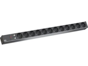 Bachmann 800.2334, 2 m, Sisätila, Tyyppi F, Harmaa, 12 AC-pistorasia(a), 230 V