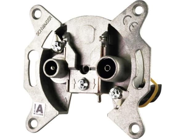 Schwaiger DSG 531, TV+radio, 19 dB, Silver, Gjuten aluminium, 70 mm, 66 mm