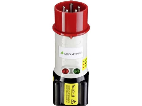 Gossen Metrawatt A3-16 Mätadapter CEE-kontakt 16 A 5-stift - Bussning 4 mm
