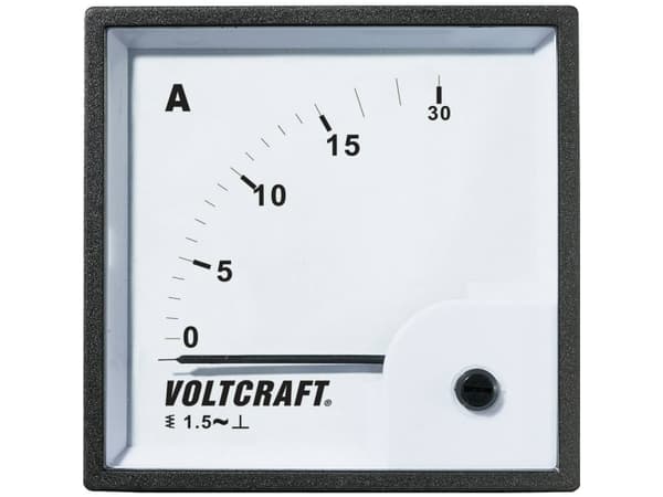 VOLTCRAFT AM-72X72/15A AM-72X72/15A Analogt installationsmåleinstrument AM-72X72/15A 15 A Blødt jern