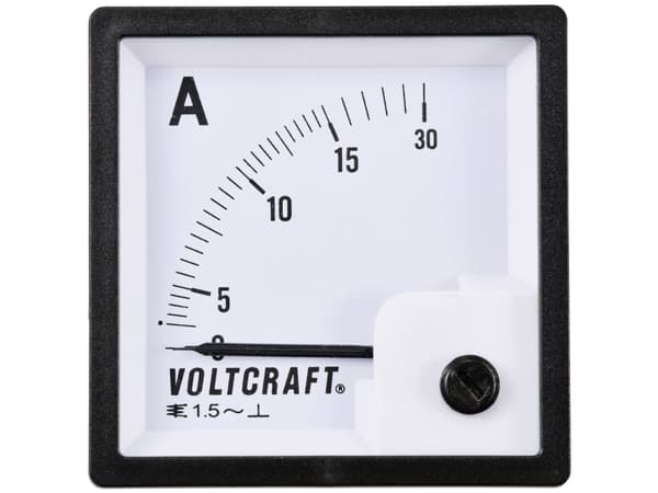 VOLTCRAFT AM-72X72/15A AM-72X72/15A Analogt installationsmåleinstrument AM-72X72/15A 15 A Blødt jern