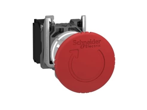 Schneider Electric XB4, Nappi, IP66, IK06, 40 mm, 82 mm, 47 mm