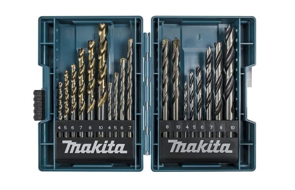 Makita - Borrsats - 18 delar - 5 mm, 6 mm, 7 mm, 8 mm, 10 mm, 4 mm - för Makita DDF487RFE3, DLX2497J