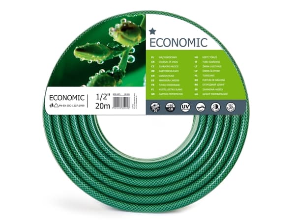 CELLFAST ECONOMIC, 20 m, Ovan jord, Grön, Polyester, 20 Bar, -10 - 50 ° C