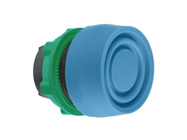Trykknap Med Siliconekappe Blå For XALD. ZB5AP3S