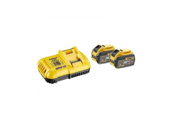 DeWALT DCB118X2-QW, batteriladdare + 2 x 9Ah-batterier