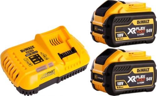 DeWALT DCB118X2-QW, Batterioplader + 2 x 9Ah batterier
