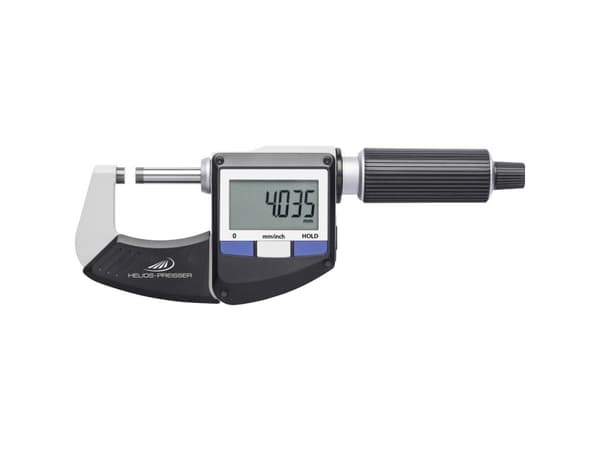 HELIOS PREISSER IP40 1866210 Mikrometri Digitaalisella näytöllä 0 - 25 mm Lukema: 0,001 mm