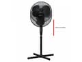 Pikkukuva 4 / 5: Clatronic VL 3603 S, Kotitaloustuuletin ilman lapoja, Musta, Lattia, Metalli, 40 cm, Painikkeet