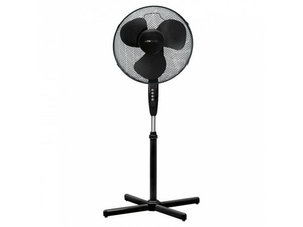 Clatronic VL 3603 S, Kotitaloustuuletin ilman lapoja, Musta, Lattia, Metalli, 40 cm, Painikkeet