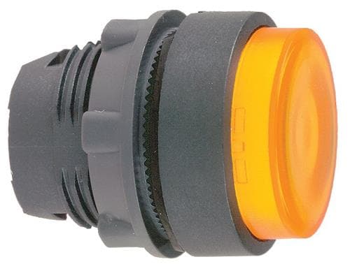 Schneider Electric ZB5, Nappi, Oranssi, Universal LED, IP66, IK05, Luokan II