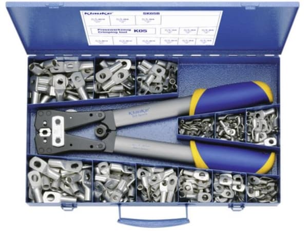 Klauke SK65B Klemmeforbindelsesstykker-sortiment 6 mm² 50 mm² Sølv 261 delar