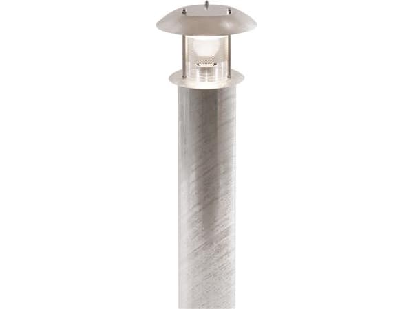 DeKanon pullertarmatur f/Ø133mm mast. E27. f/Retrofit LED. Varmgalvaniseret. Klasse I STANDARD