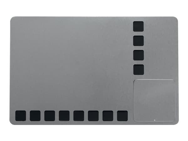 Nobo Quartet - Kombotavle - 610 x 390 mm - magnetisk - svart, sølv