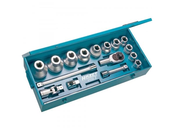 HAZET 1100Z, Hylssats, 1", Metrisk, 17 huvuden, 75,9 cm, 305 mm