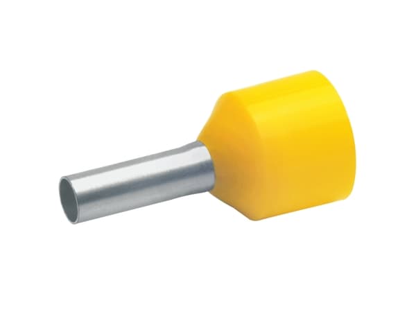 Klauke 43512, Keltainen, Kupari, Polypropeeni (PP), Peltipurkki, 1,1 cm, 23 mm, 100 kpl