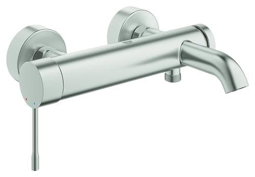 GROHE Essence, Badekar, Kran-håndtak, Metall, 1/2", Rustfritt stål