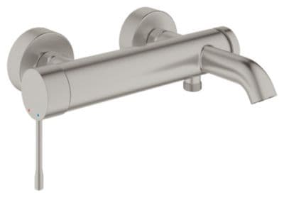 GROHE Essence, Badekar, Kran-håndtak, Metall, 1/2", Rustfritt stål