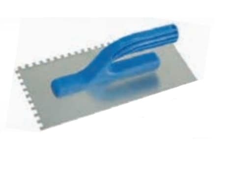 MEGA Stainless trowel 270x130mm tooth 12x12mm - 61712