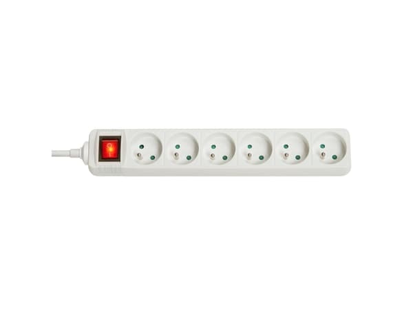 Lindy 73126, Sisätila, Tyyppi E, Valkoinen, 6 AC-pistorasia(a), 3680 W, -4 - 40 °C