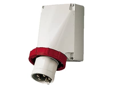 MENNEKES 361, Rak, 400 V, Röd, Vit, IP67, 1 styck
