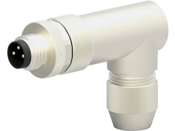 TE Connectivity T4013019031-000 Sensor-, aktuator-stik, M8 Stik, vinklet Pol-tal (RJ): 3 1 stk