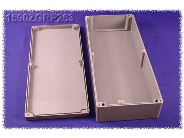 Hammond Electronics 1590ZGRP263 Universalkabinetti 600 x 250 x 120 Polyesteri Grå 1 stk 1 stk