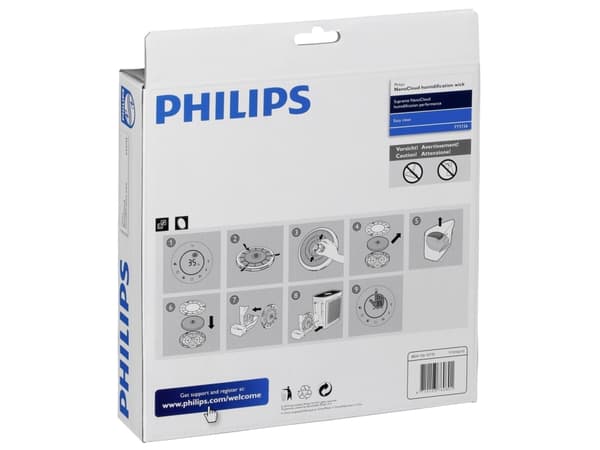 Philips NanoCloud-tekniikka NanoCloud-kostutuslevy, Sininen, Valkoinen, Kiina
